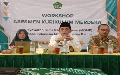 Sambutan Kakankemenag Bantul Menjadi Suplai Semangat Guru Bahasa Indonesia