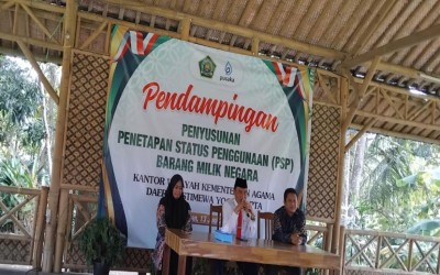 Pegawai MTs N 5 Bantul Mengikuti Pendampingan Pengelolaan BMN